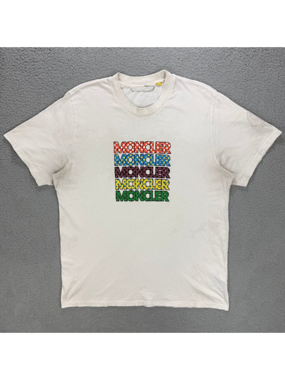 Moncler T Shirt Mens Extra Large XL White Genius 2 1952 Logo Print Jersey Tee